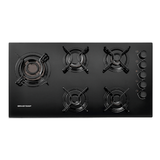 Cooktop 5 Bocas Quadrichama Brastemp BDD85AE Bivolt